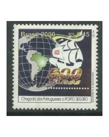 C2274 chegada a Porto Seguro - 500 Anos do Brasil 31.441 Mint sem goma